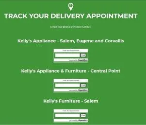 Kellys Track Your Delivery